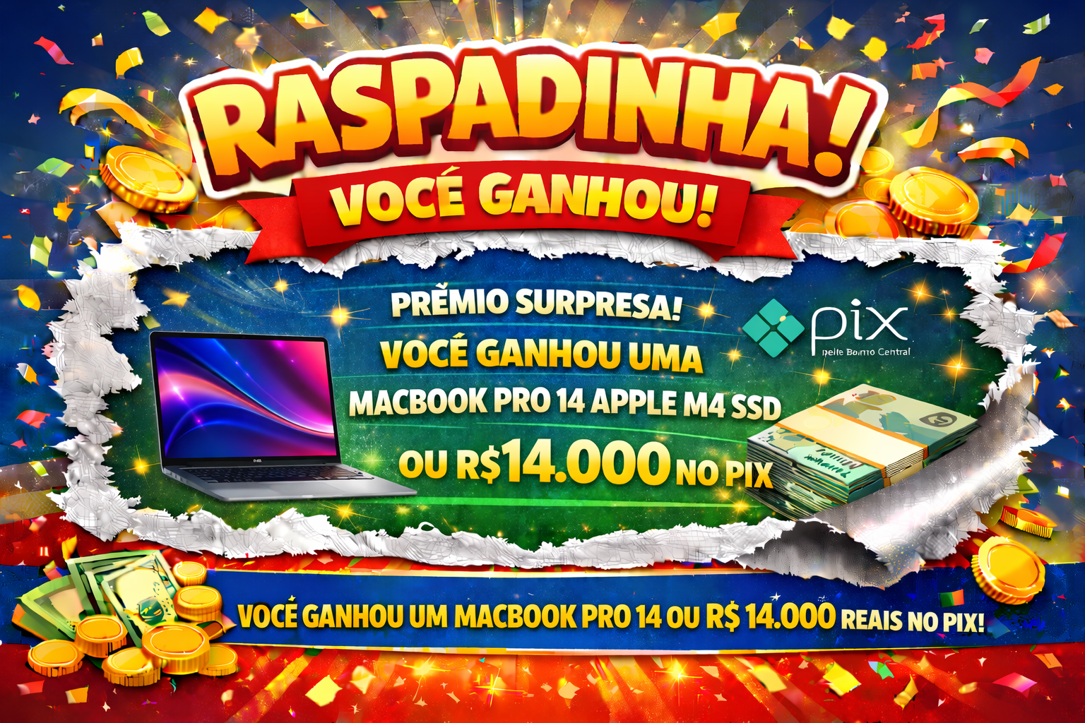 Prêmio MOTO HONDA PCX 160 DLX ABS ou R$ 20.000,00 REAIS NO PIX